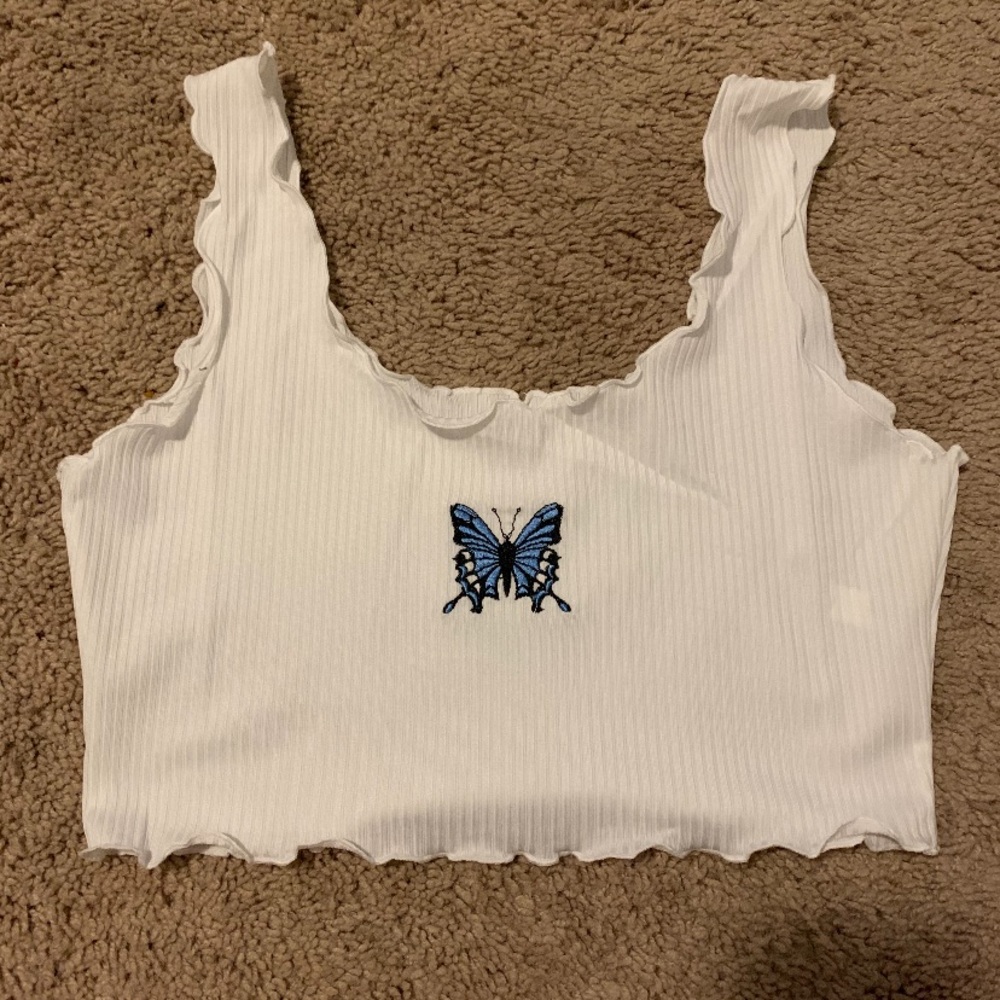 Butterfly crop top